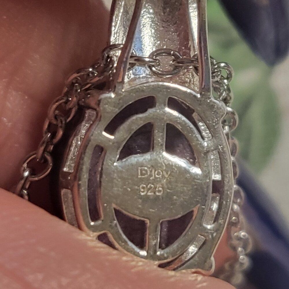 Indian Ruby Cabochon Sterling Silver Pendant Neck… - image 5